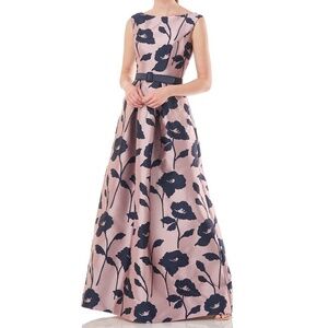 Kay Unger | Dresses | Kay Unger Austin Bateau Pink And Blue Floral Belted Gown Size 2 Nwt | Poshmark Kay Unger | Dresses | Kay Unger Austin Bateau Pink And Blue Floral Belted Gown Size 2 Nwt | Poshmark